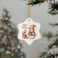 Snowman Ceramic Ornaments, 2-Side Print, (1pc, 3pcs, 5pcs, 10pcs)