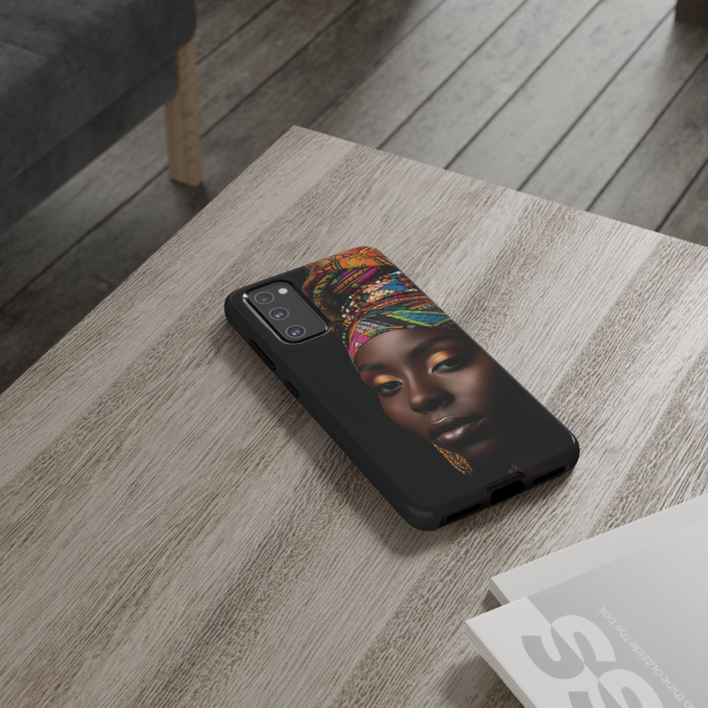 Regal Reflections: African Majesty Tough Google Pixel, iPhone and Samsung Cases.