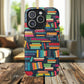 Colorful Book-Themed Phone Case, Literary Gift, Tough Magnetic Case, Book Lover’s Accessory, Phone Protection, Reading Enthusiast