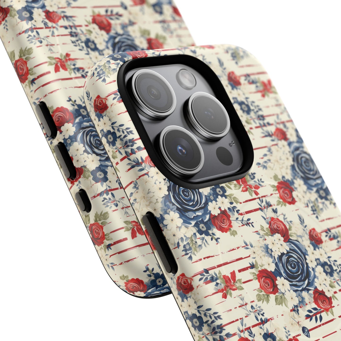 Rose & Glory Tough iPhone Magnetic Case, Vibrant Protective Cover, Stylish Gift for Her, Floral Design, iPhone Accessories, Anniversary Gift
