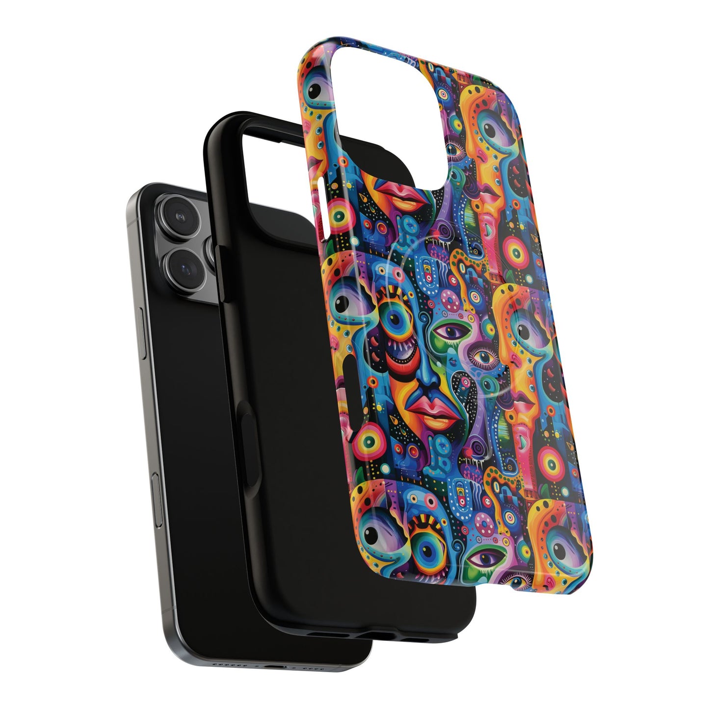 Psychedelic Visions Tough iPhone Magnetic Case - Unique Art iPhone Cover