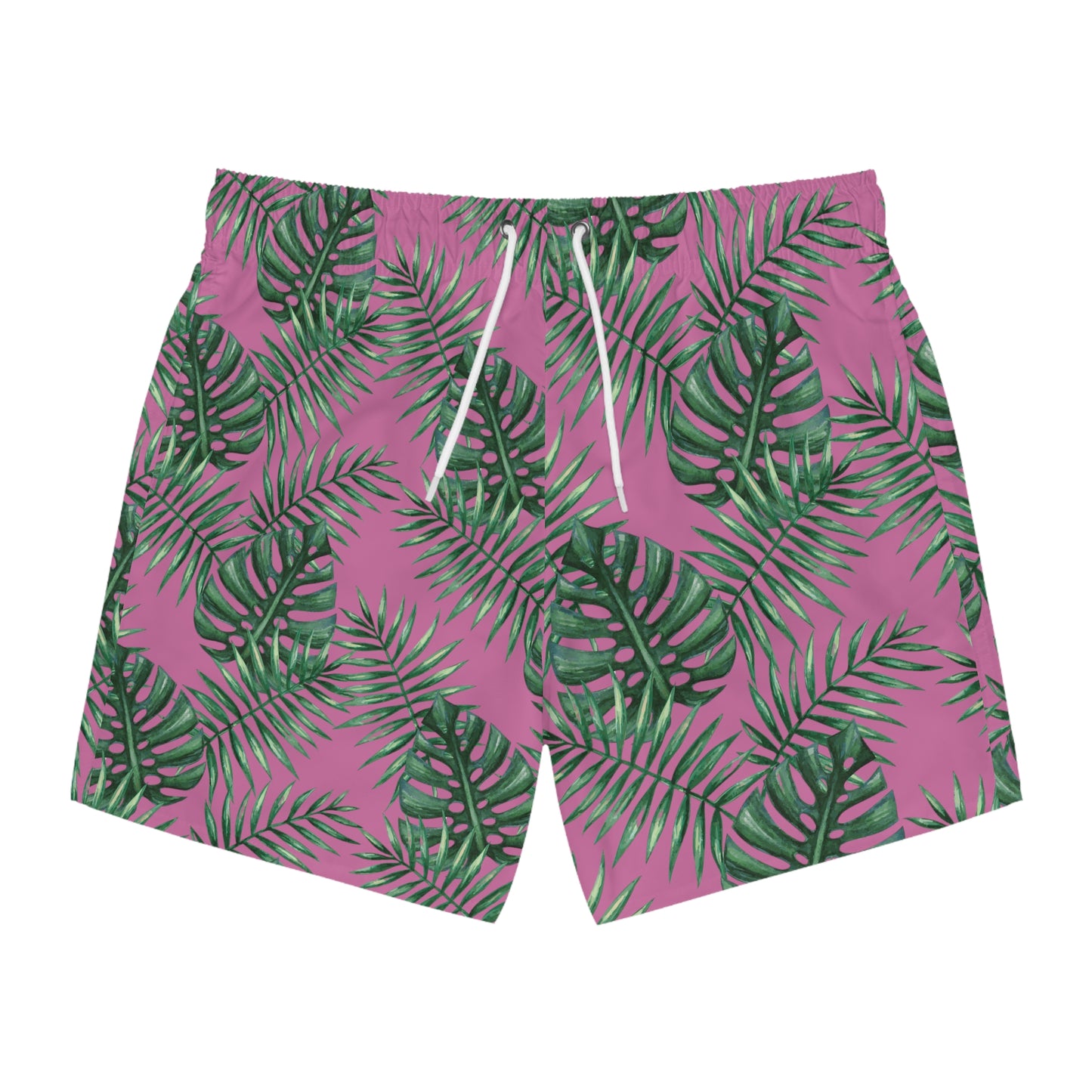 Pink Tropical Bliss Swim Trunks (AOP)