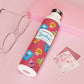 Personalized Kawaii Composition Book Inspired Slim Water Bottle, Customizable Drinkware, Eco-Friendly Hydration Bottle, Perfect for Gifts, School Supplies, Back to School