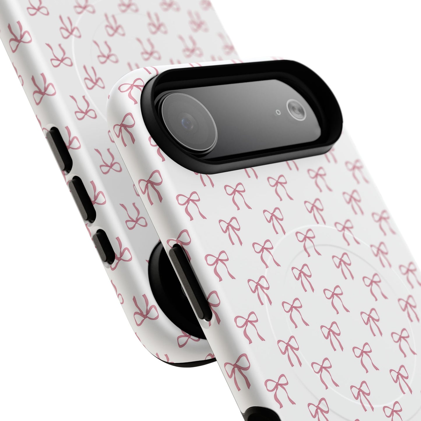 Blush Coquette Bow Bliss Magnetic iPhone Cases, Gift for Her, Cute iPhone Accessories, Fun Personalized Cases, Stylish Tech Gifts, Birthday Present