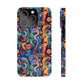 Psychedelic Visions Slim iPhone Case - Vibrant Design for Artistic Souls