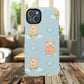 Cute Bear Magnetic iPhone Case, Kid-Friendly iPhone Cover, Stylish Cell Accessory, Gift for Kids, Durable Design for Any Occasion