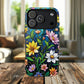 Flower Garden Stained Glass Phone Case, Tough Magnetic Cases, Floral Phone Cover, Durable Phone Accessories, Spring Gift, Birthday Present