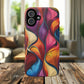 Vibrant Leaf Wave Tough Magnetic Phone Case, Vibrant Smartphone Cover, Unique Protective Case for Gifts, Phone Accessories, Trendy Design