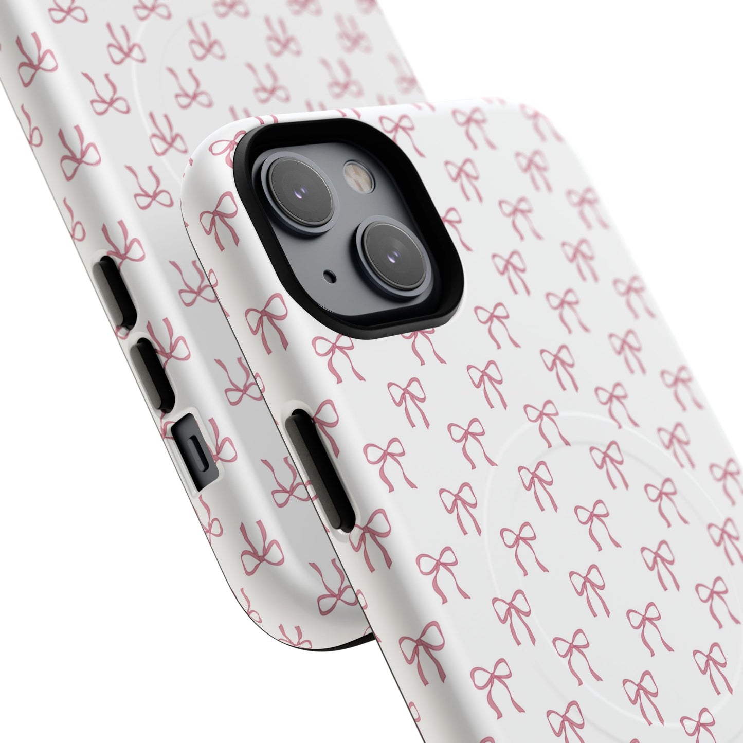 Blush Coquette Bow Bliss Magnetic iPhone Cases, Gift for Her, Cute iPhone Accessories, Fun Personalized Cases, Stylish Tech Gifts, Birthday Present