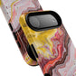 Colorful Red Marble iPhone Case, Tough Magnetic Cases, Stylish iPhone Protection, Unique Gift for iPhone Lovers, iPhone Accessories