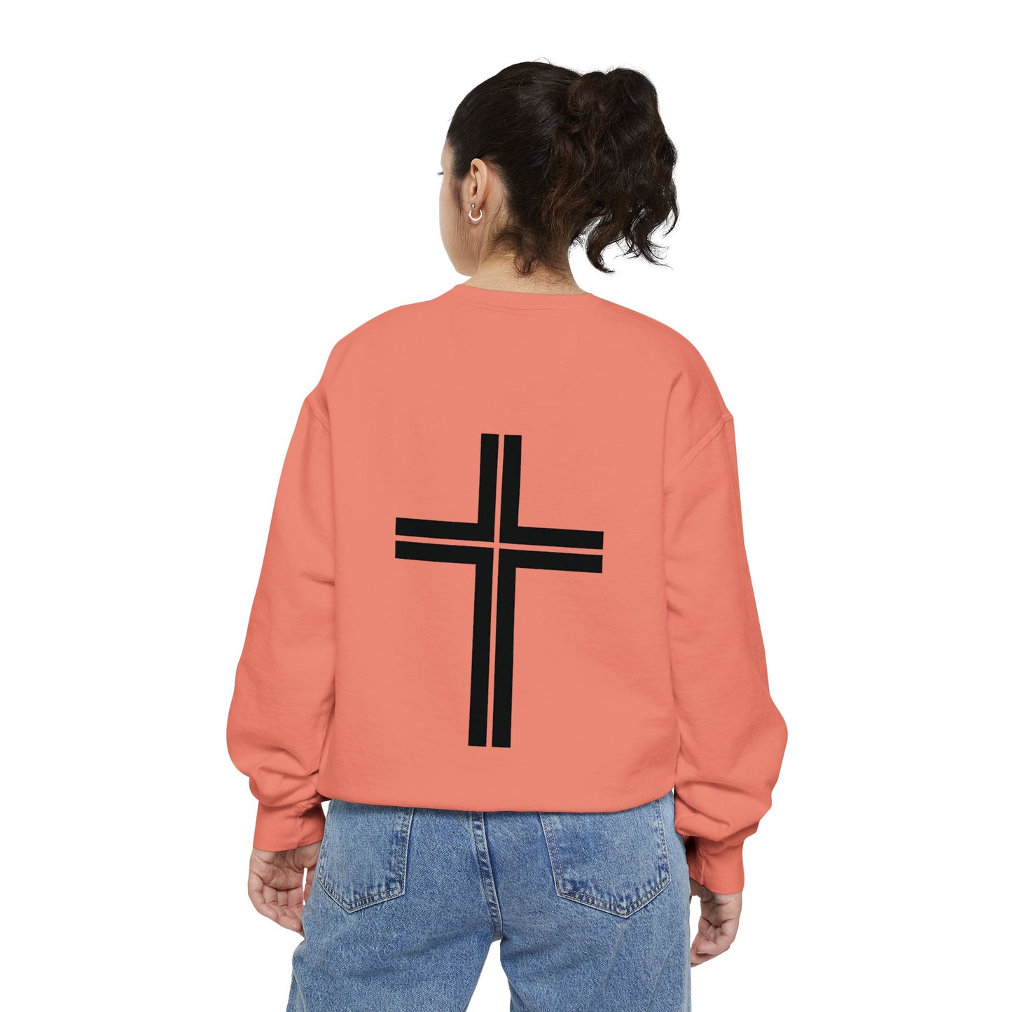 JESUS Unisex Comfort Colors Garment-Dyed Sweatshirt