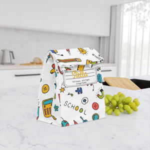 Custom Classroom Couture Composition Book Inspired Stylish Polyester Lunch Box for Kids - Perfect for School, Picnics, or Snacks | Personalized ABC Design, Back to School, Family [...]