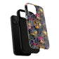 Chromatic Bloom Tough iPhone Magnetic Case, Tough iPhone Cover, Floral iPhone Accessory, Birthday Gift, Elegant Tech Decor, MagSafe Stained Glass Pattern.