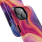Cosmic Lava Flow Colorful Abstract iPhone Case , Tough Magnetic Protection, Stylish Accessories, Gift for Tech iPhone Lovers, Vibrant Mobile Covers