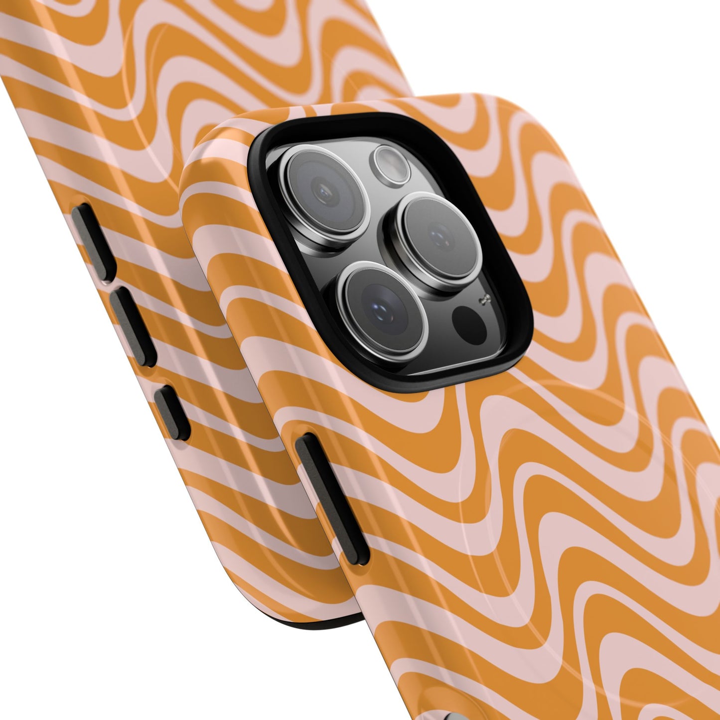 Stylish Tough Magnetic Case for Your iPhone - Trendy Wave Design, Durable Protector, Gift for Her, Cool Tech Accessory, Unique iPhone Cover, Magsafe iPhone Cover.