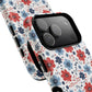 Patriotic Floral Dreams Tough Magnetic iPhone Cases, Durable, Stylish, Gift for Her, Protective Phone Cover, Spring Floral Design
