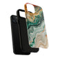 Stylish Tough Acrylic Magnetic iPhone Cases for Everyday Protection, Marble Design, Unique Gifts for Tech Lovers, Holiday Essentials