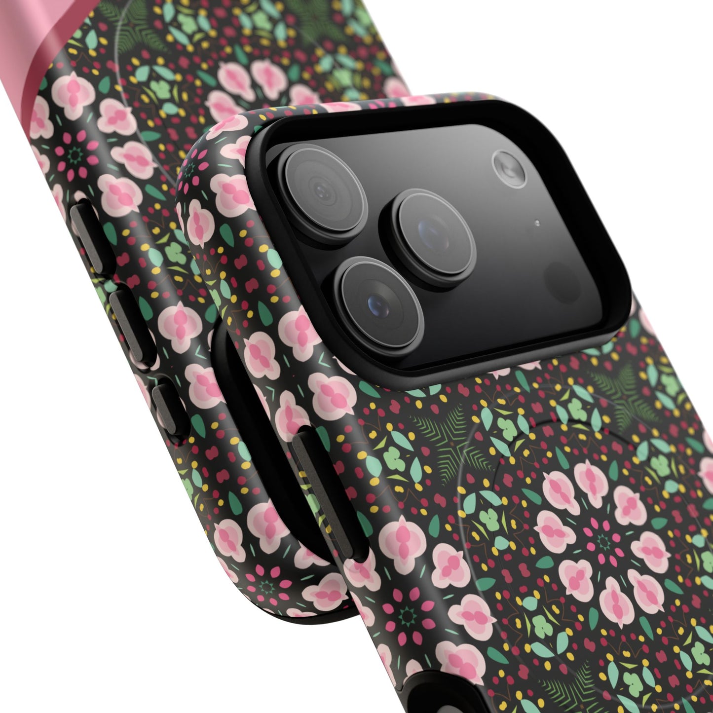Personalized Twilight Petal Tapestry Floral Tough Magnetic MagSafe® iPhone Case, Durable iPhone Protector, Unique Gift for Her, Stylish Tech Accessories.