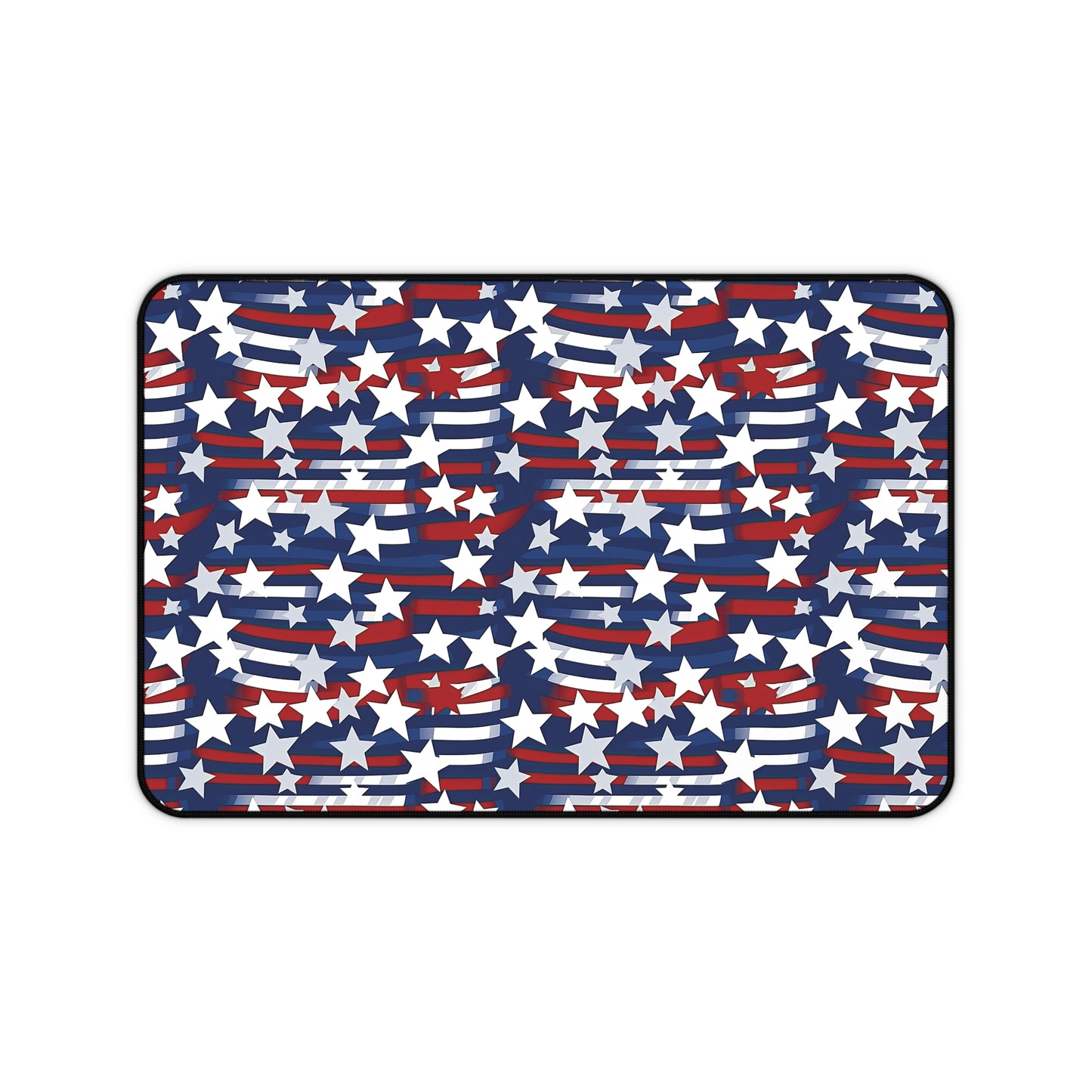 Patriotic Waves Desk Mat