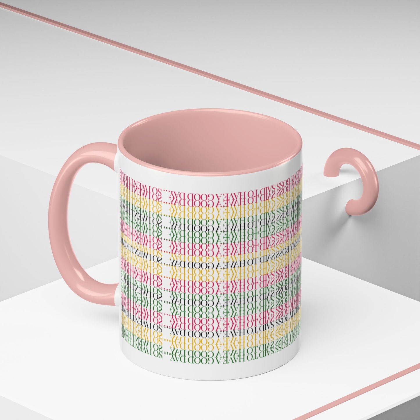 Funny Work Hidden Message Mug - “My Boss said to have a good day… so I went home.”- Viral Optical Illusion Mug - Secret Sarcastic Work Message - Dishwasher Safe, Unique Gifts for Coffee Lovers, Home & Office Decor, Holiday Present.