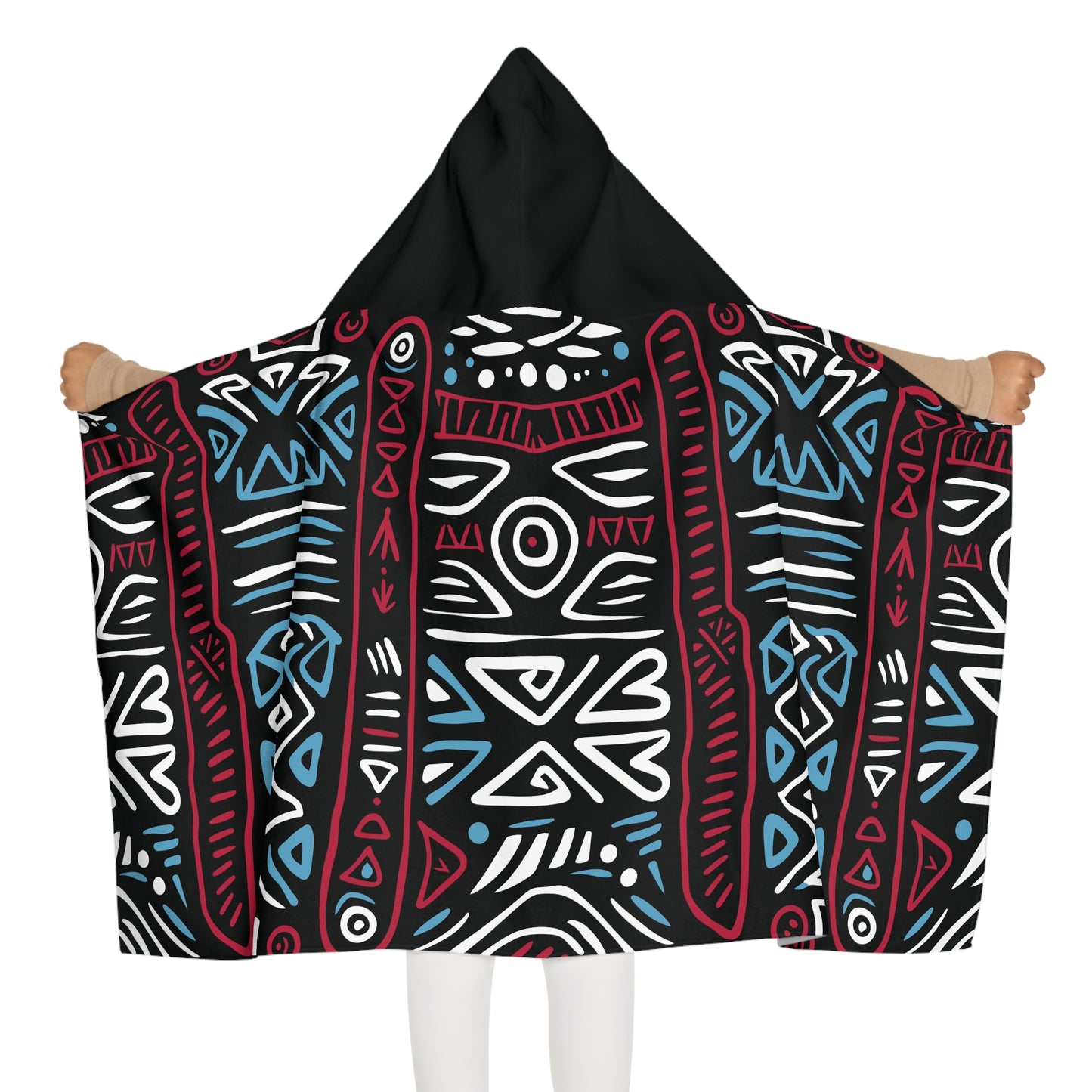 Ethnic Rhythms Snuggle Youth Hooded Towel