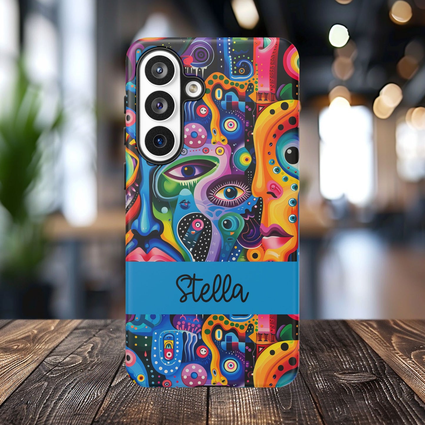 Psychedelic Visions Vibrant Samsung, iPhone and Google Pixel Phone Cases - Colorful Artistic Design