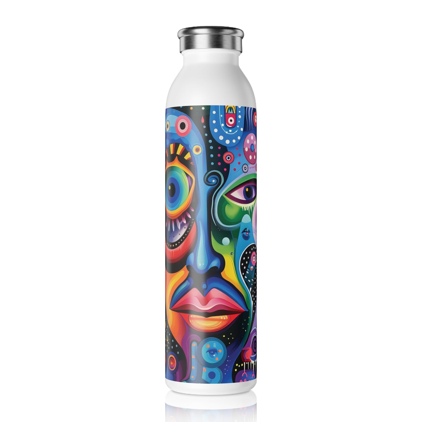 Psychedelic Visions Slim Water Bottle