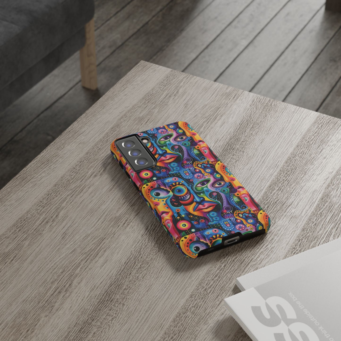 Psychedelic Visions Vibrant Samsung, iPhone and Google Pixel Phone Cases - Colorful Artistic Design