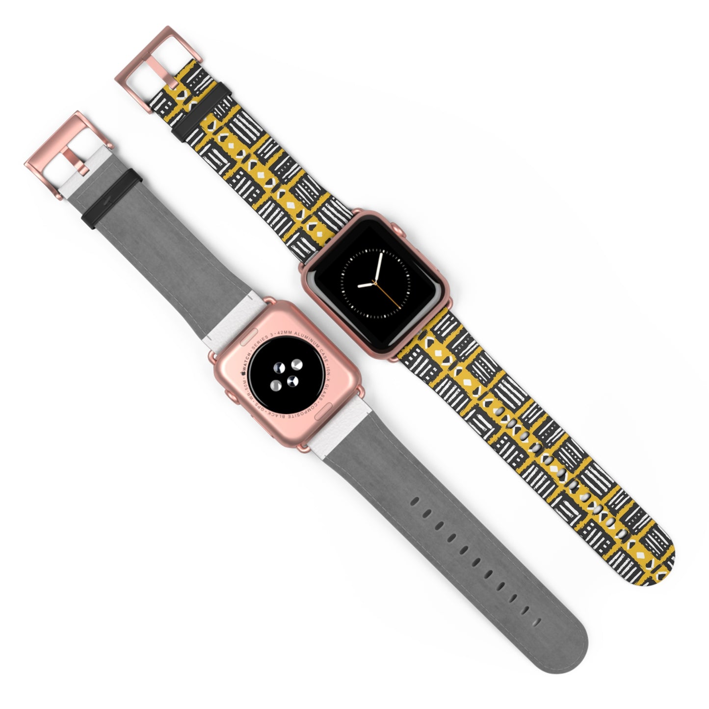 Tribal Vibes Stylish Abstract Print Watch Band - Unique Accessory for Fashion Lovers.
