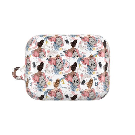Study Chic AirPod Case Covers with Trendy Illustrations.
