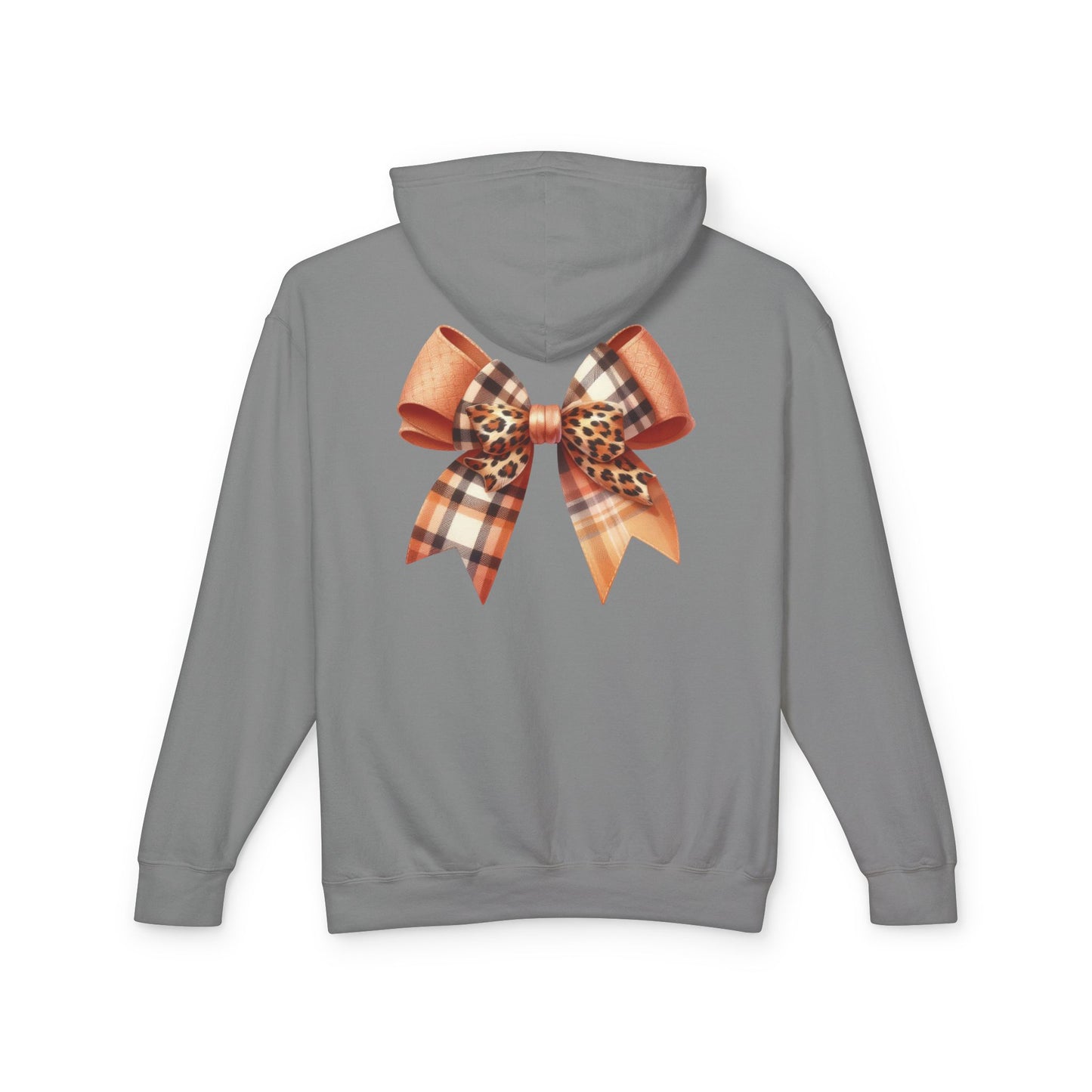 Autumn Highland Cow Charm Lightweight Hooded Sweatshirt