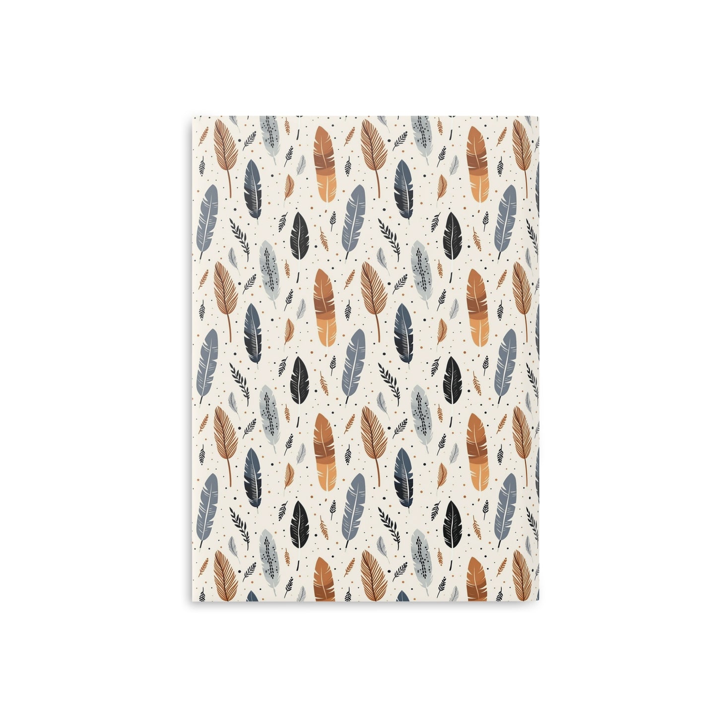 Whispering Feathers Hardcover Notebook with Puffy Covers