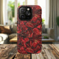 Crimson Bloom Tough iPhone Magnetic Case, Protective iPhone Case, Stylish iPhone Cover, Gift for Her, Mother's and Birthday Gifts, Unique Floral Accessories