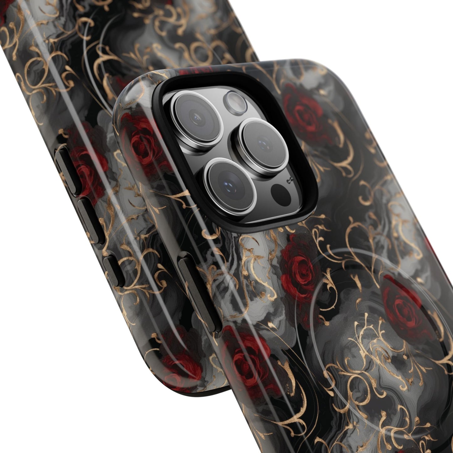 Elegant Floral Tough iPhone Magnetic Cases, iPhone Protection, Unique iPhone Covers, Stylish Mobile Accessories, Gift for Her