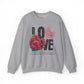 LOVE Always Unisex Heavy Gildan Blend™ Crewneck Sweatshirt.