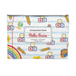 Personalized White SchoolYard Chic Composition Book Inspired Accessory Pouch, Kids School Supplies, Classroom Organizer, Teacher Gift, Fun Stationery Case, Back to School