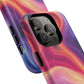 Cosmic Lava Flow Colorful Abstract iPhone Case , Tough Magnetic Protection, Stylish Accessories, Gift for Tech iPhone Lovers, Vibrant Mobile Covers