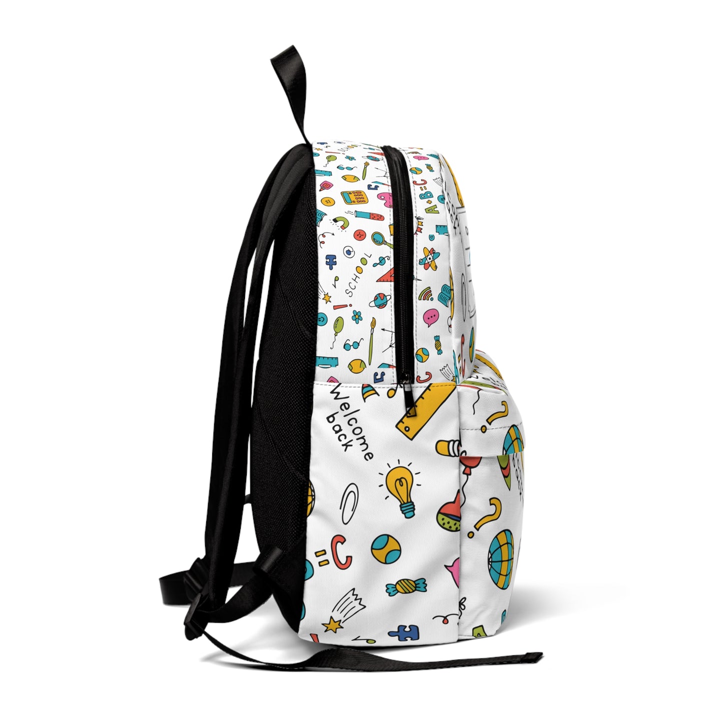 Personalized Classroom Couture Composition Book Inspired Colorful Kids' Backpack, School Bag, Fun Pattern Backpack, Cute Child's Rucksack, Composition Backpack, Unique School Supplies