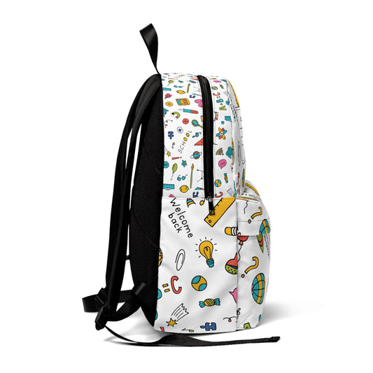 Personalized Classroom Couture Composition Book Inspired Colorful Kids' Backpack, School Bag, Fun Pattern Backpack, Cute Child's Rucksack, Composition Backpack, Unique School Supplies
