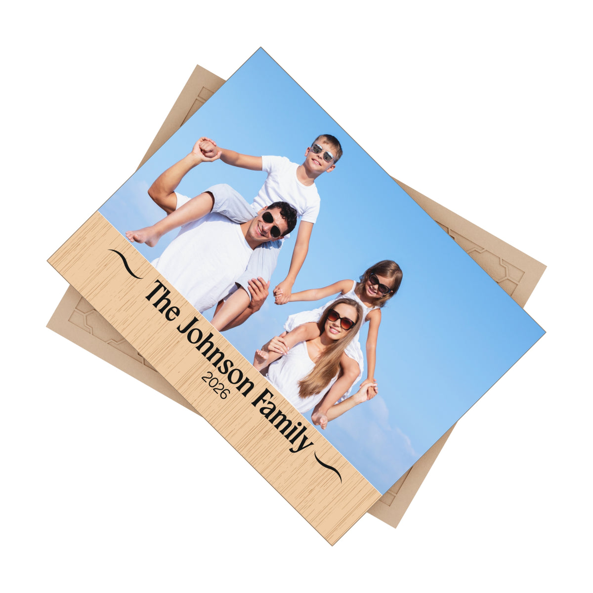 Ceramic Photo Tile — Personalized Family Name & Year Keepsake
