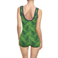 Green Tropical Bliss Women's Vintage Swimsuit (AOP)