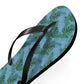 Blue Tropical Bliss Flip Flops