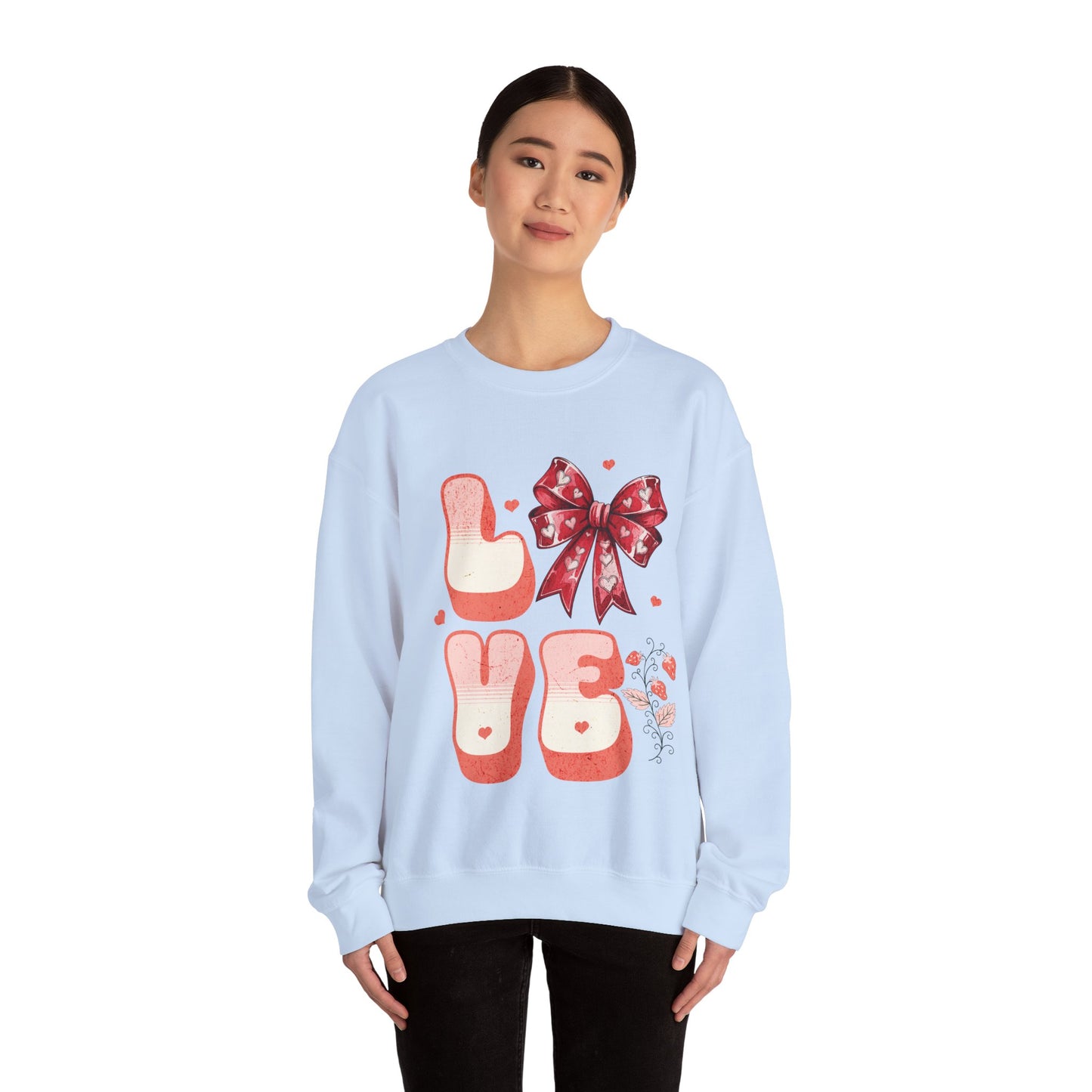 LOVE Coquette Unisex Heavy Gildan Blend™ Crewneck Sweatshirt.