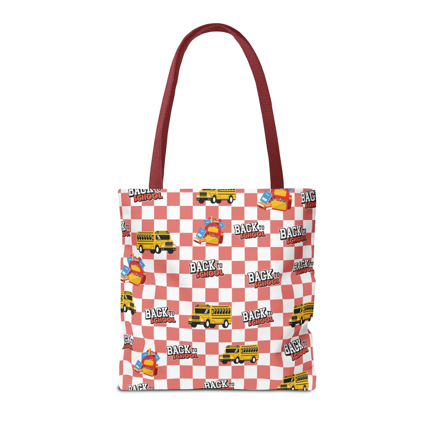 Personalized Red SchoolYard Chic Composition Book Inspired Tote Bag, Back to School Tote, Teacher Gift, Kids Bag, Custom Name Bag, Educational Accessories, Back to School Tote Bag.