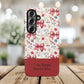 Personalized Rosette Coquette Phone Case - Custom Name/Message 'I Am Stronger Than The Storm' Floral Bow Protective Case