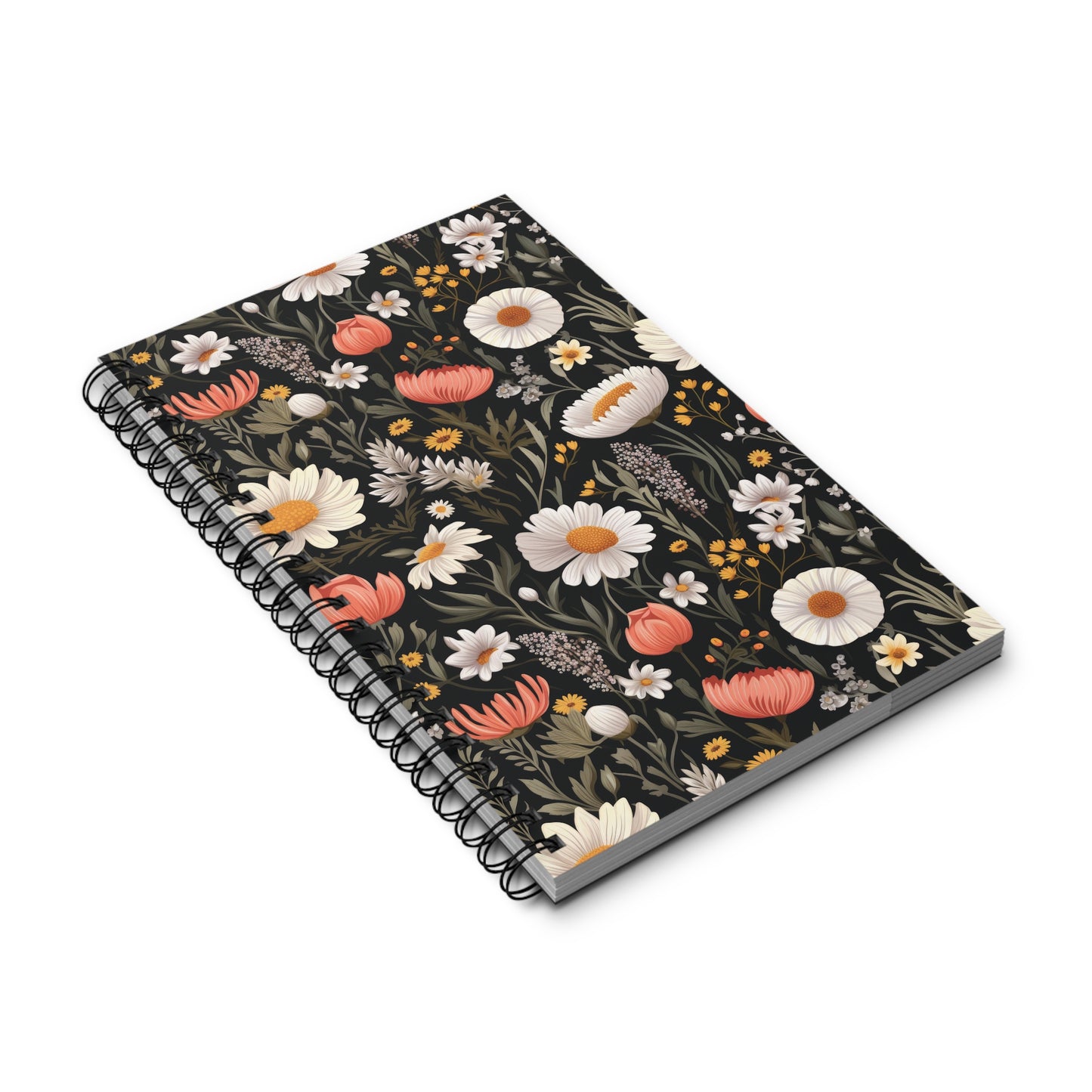 Blossom Elegance: Noir Garden Spiral Journal (EU)