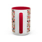Heart Patterned Coffee Mug - Colorful Love Design, Perfect for Gifts & Celebrations