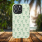 Elegant Ribbon iPhone Case, Stylish Magnetic iPhone Case, Chic iPhone Cover, Green Bow Design, Gift for Her, Everyday Essential, Coquette iPhone Case