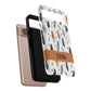 Personalized Whispering Feathers Samsung, Google Pixel and iPhone Case, Custom Name Case.