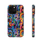 Psychedelic Visions Colorful Art iPhone Case - Tough Cases with Vibrant Abstract Design